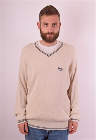 VINTAGE HUGO BOSS JUMPER 80'S SIZE XXL (501)