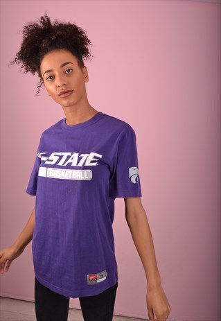 PURPLE NIKE BASKETBALL T-SHIRT GBT4074
