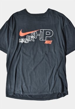 (XL) 2000's Vintage Nike T-Shirt Print Black