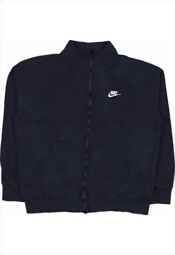 Nike 90's Swoosh Zip Up Fleece Medium Black