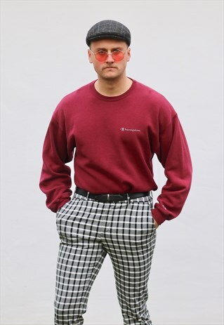 CHAMPION USA MINIMALIST CARDINAL RED SWEATSHIRT