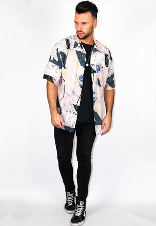 VINTAGE ABSTRACT PRINT SHIRT