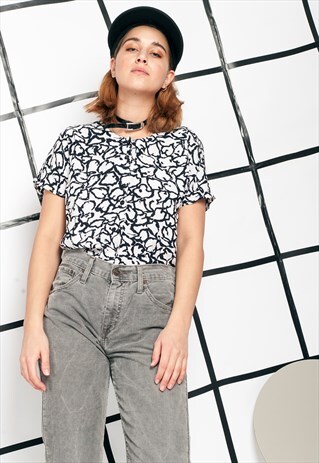 90S VINTAGE CHAOTIC PRINTED SHIRT