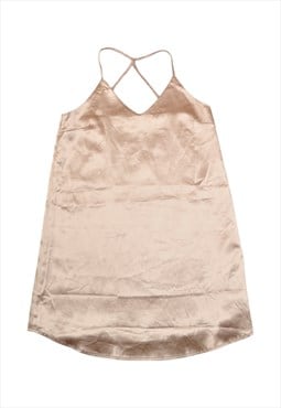 Y2K Satin Top Pink Small
