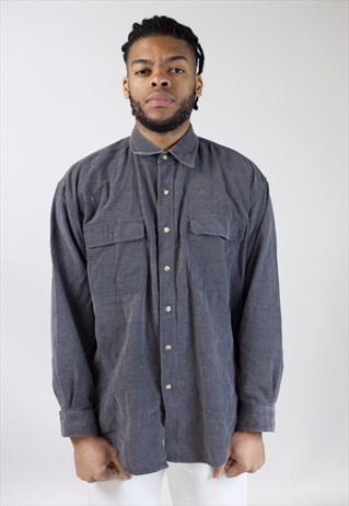 VINTAGE 90S GREY CORD SHIRT