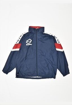 Vintage Lotto Rain Jacket Navy Blue