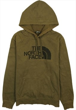 Vintage 90's The North Face Hoodie Pullover Spellout Khaki