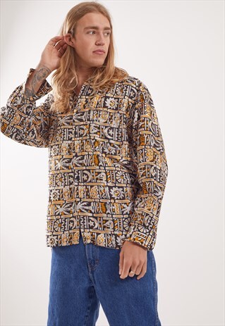 VINTAGE PATTERNED FESTIVAL LONG SLEEVE SHIRT
