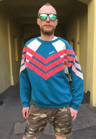 VINTAGE 90' OLDSCHOOL COOL UNISEX RARE ADIDAS SWEATSHIRT