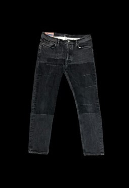 Acne Studios River Black Patch Jeans W32