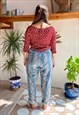 VINTAGE 90'S HIGH WAISTED PASTEL TROUSERS - M/L