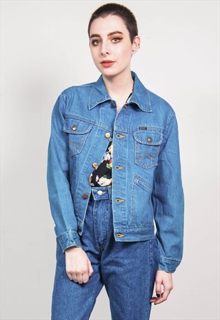 WRANGLER VINTAGE 70'S BLUE DENIM JACKET