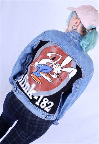REWORKED BLINK 182 POP PUNK VINTAGE LEVIS DENIM JACKET