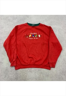 Vintage Christmas Sweatshirt Women's XL