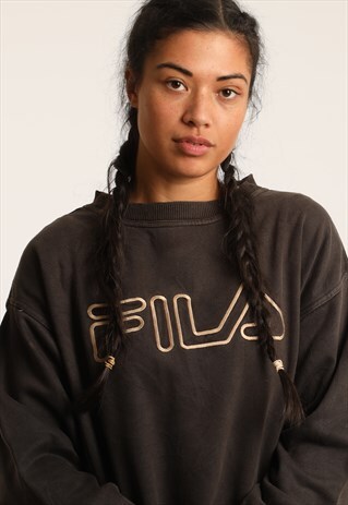 VINTAGE FILA EMBROIDERD SPELL OUT SWEATSHIRT