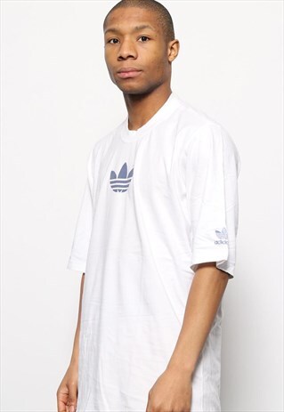 VINTAGE ADIDAS BIG LOGO T-SHIRT WHITE