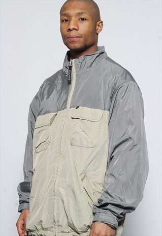 VINTAGE NAPAPIJRI JACKET GREY BEIGE