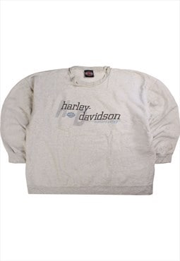 Vintage 90's Harley Davidson Sweatshirt Back Print Spellout
