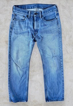 Levi's 505 Jeans Light Wash Blue Straight Leg Men's W32 L29