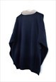 VINTAGE TIMBERJACK POLO SWEATSHIRT IN BLUE XL