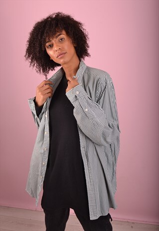 GREEN RALPH LAUREN STRIPED SHIRT GRL3471