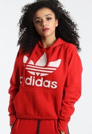 90S ADIDAS PRINT SPELL OUT HOODIE