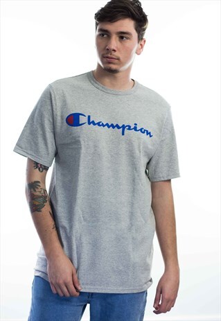 NEW VINTAGE CHAMPION LOGO T-SHIRT 90S L 9