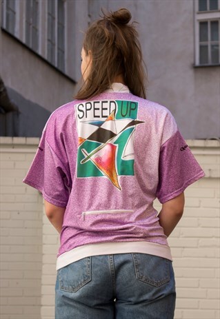SPEED UP PINK VINTAGE SPORT SPICE 1/4 ZIP