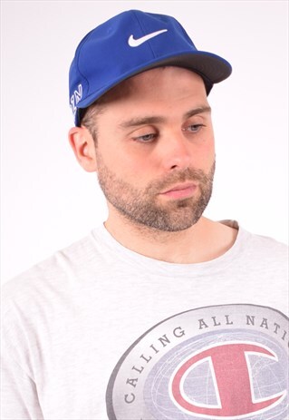 NIKE MENS VINTAGE CAP ONE SIZE BLUE 90S