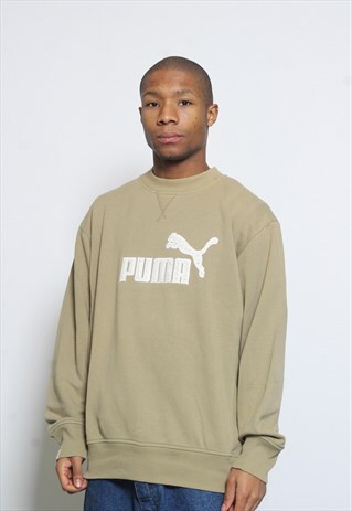 VINTAGE PUMA SWEATSHIRT BROWN