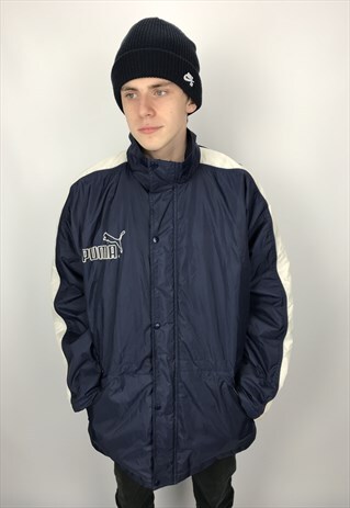 90S VINTAGE PUMA LONG LINE INSULATED COAT