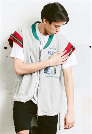 VINTAGE SLEEVELESS BOMBER JACKET
