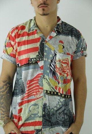 90'S USA STYLE SHIRT AMERICA