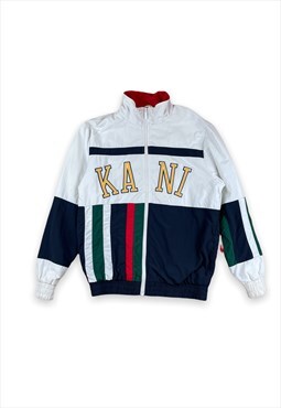 Karl kani vintage block colour embroidered spell out jacket 