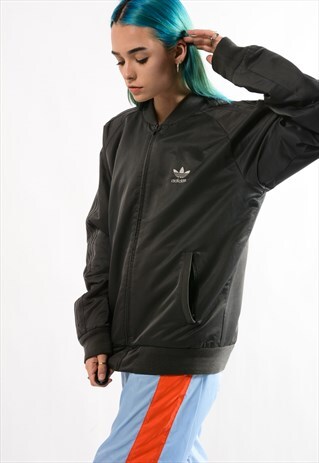 ADIDAS RETRO ADIDAS GREY BOMBER JACKET