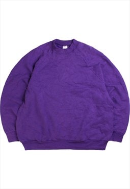 Vintage 90's Fruit of the Loom Sweatshirt Plain Heavyweight