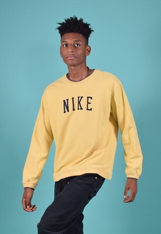 VINTAGE NIKE YELLOW SWEATSHIRT