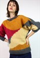Vintage 90's Knit Sweatshirt Ladies Jumper Small 