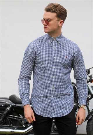 RALPH LAUREN USA GINGHAM CHECKED SHIRT