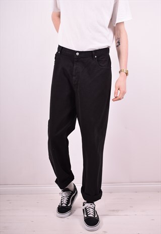 CALVIN KLEIN MENS VINTAGE JEANS W36 L31 BLACK 90'S