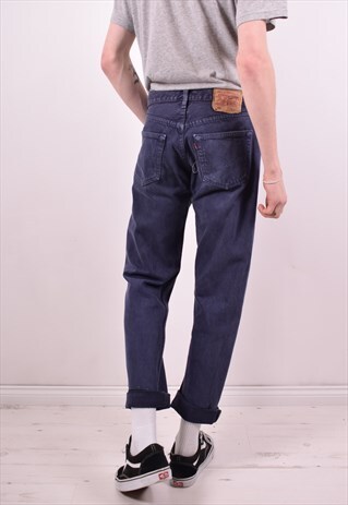 LEVI'S 501 MENS VINTAGE JEANS W30 L30 BLUE 90S