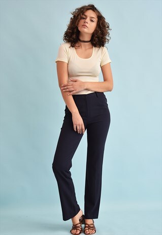 90'S RETRO REGULAR WAIST SMART TROUSERS