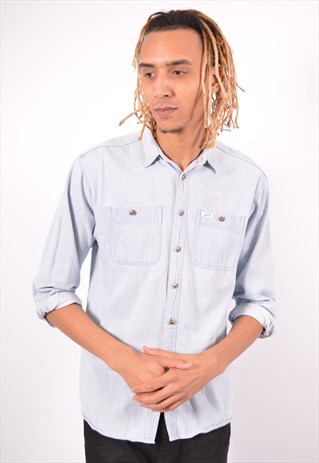 VINTAGE GUESS DENIM SHIRT BLUE