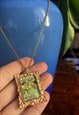 VINTAGE 00S GOLDEN NECKLACE FUNKY SACRED SPIRITUAL