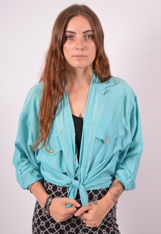 VINTAGE VERSACE SHIRT BLUE