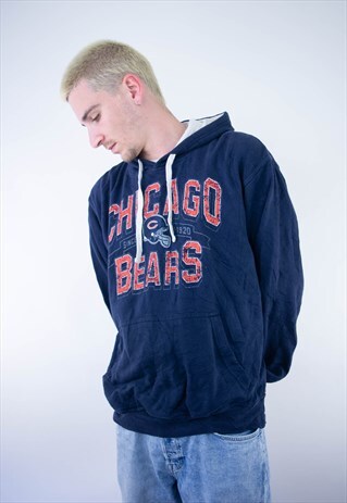 VINTAGE NFL CHICAGO BEARS HOODIE JUMPER PULLOVER