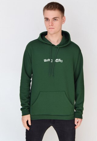 GREEN FAKE LOVE (WHITE) HOODIE