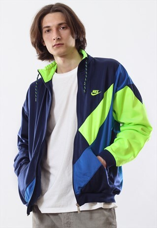 90'S VINTAGE MENS NIKE BIG LOGO TRACK TOP SUIT JACKET