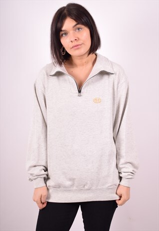 CHAMPION WOMENS VINTAGE SWEATSHIRT JUMPER MEDIUM GREY 90S