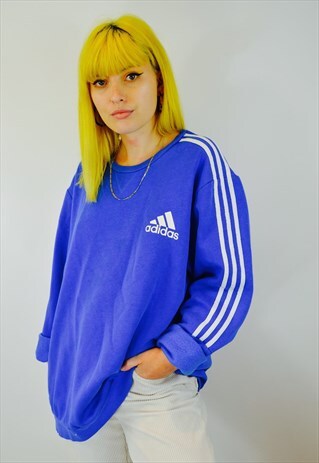 VINTAGE ADIDAS CLASSIC 3 STRIPE SWEATSHIRT